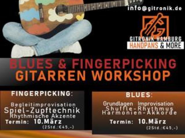 Gitarrenworkshop | Spiel+Zupftechnik+Fingerpicking | Blues 10.03.24 - 1